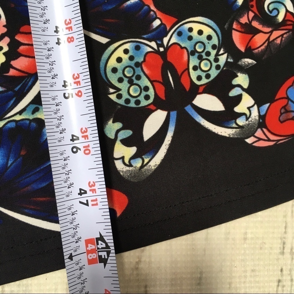 Reborn Dress Black Butterfly Sleeveless Pleated Maxi Small - Picture 10 of 12